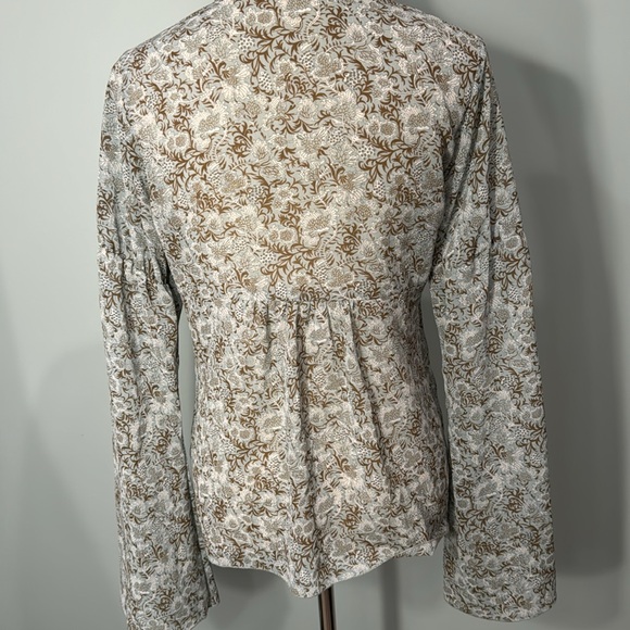 Poison Ivy semi sheer paisley blouse Size M/L - Picture 7 of 9